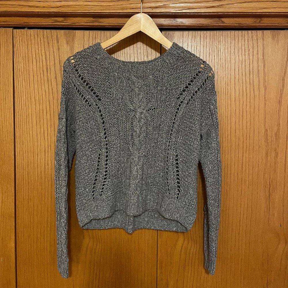 Vince Marled Grey Hand-Knit Sweater